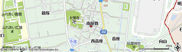 愛知県みよし市打越町（南屋敷）周辺の地図