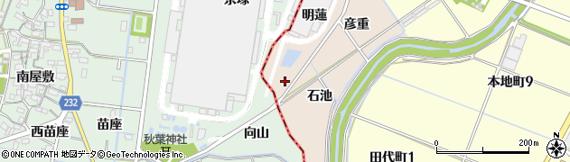愛知県豊田市千足町（鳫金）周辺の地図
