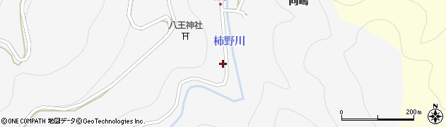 愛知県北設楽郡東栄町中設楽柿野地周辺の地図