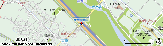 大社橋南詰周辺の地図