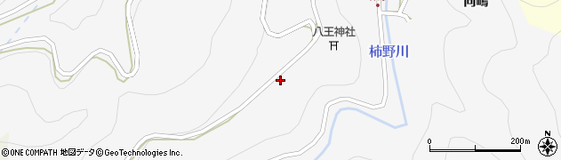 愛知県東栄町（北設楽郡）中設楽（下道平）周辺の地図