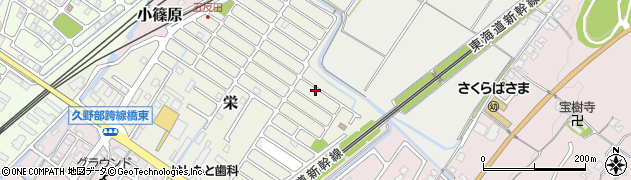 滋賀県野洲市栄周辺の地図
