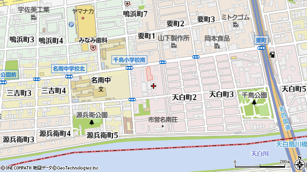 〒457-0803 愛知県名古屋市南区天白町の地図