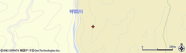 愛知県設楽町（北設楽郡）田内（柿平）周辺の地図
