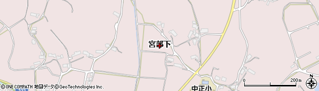 岡山県津山市宮部下周辺の地図