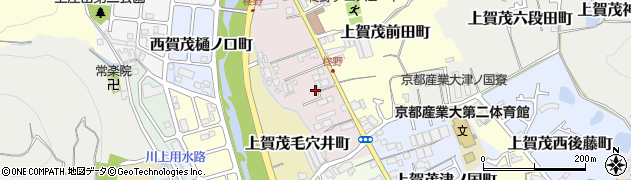 京都府京都市北区上賀茂北ノ原町周辺の地図