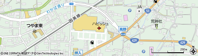 岡山県津山市高野本郷1401周辺の地図