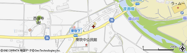 兵庫県丹波篠山市東吹1202周辺の地図