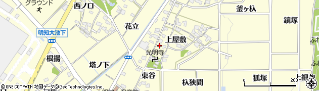 愛知県みよし市明知町上屋敷72周辺の地図