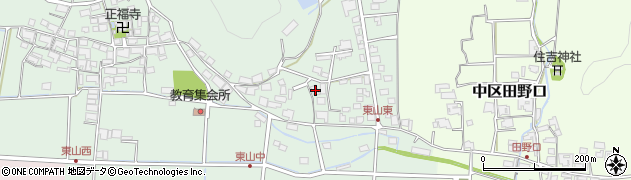 兵庫県多可郡多可町中区東山166周辺の地図