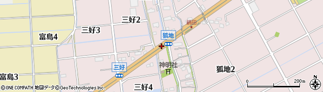 愛知県弥富市三好町三ノ割周辺の地図