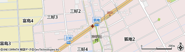 愛知県弥富市三好町（三ノ割）周辺の地図
