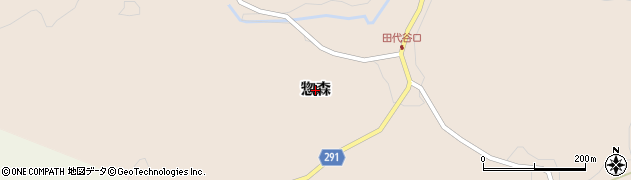 島根県美郷町（邑智郡）惣森周辺の地図