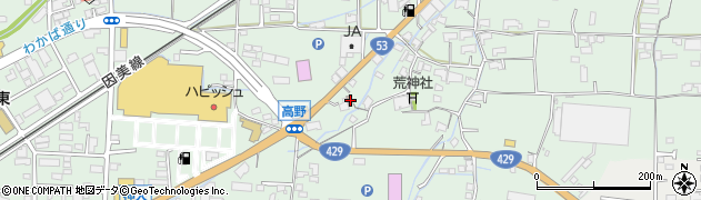岡山県津山市高野本郷2412周辺の地図