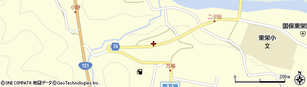 愛知県東栄町（北設楽郡）本郷（森山）周辺の地図