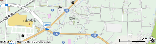岡山県津山市高野本郷2368周辺の地図
