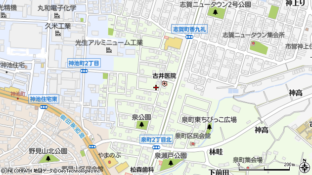 〒471-0803 愛知県豊田市泉町の地図