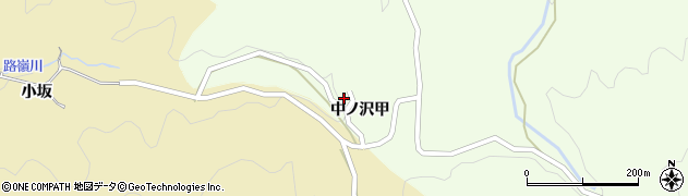 愛知県豊田市下平町（中ノ沢甲）周辺の地図