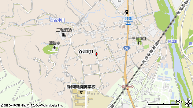 〒424-0211 静岡県静岡市清水区谷津町の地図