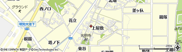 愛知県みよし市明知町上屋敷45周辺の地図