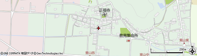 兵庫県多可郡多可町中区東山430周辺の地図