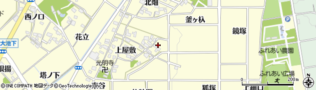 愛知県みよし市明知町上屋敷17周辺の地図