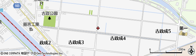 愛知県飛島村（海部郡）古政成周辺の地図