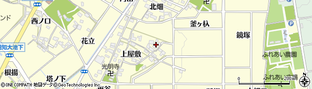 愛知県みよし市明知町上屋敷20周辺の地図