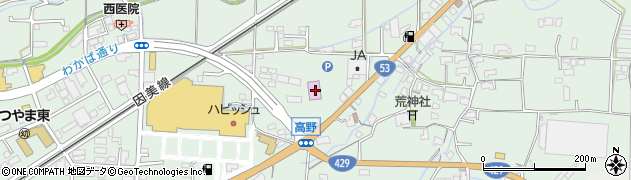 岡山県津山市高野本郷1484周辺の地図