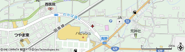 岡山県津山市高野本郷1474周辺の地図