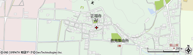 兵庫県多可郡多可町中区東山440周辺の地図