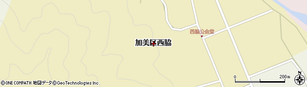 兵庫県多可郡多可町加美区西脇周辺の地図