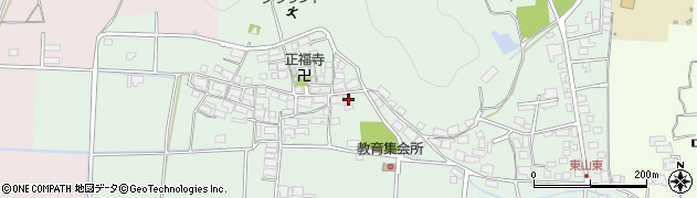 兵庫県多可郡多可町中区東山495周辺の地図