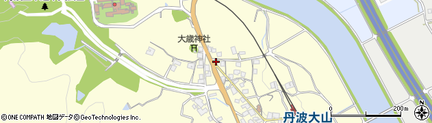 丹波大山駅前周辺の地図