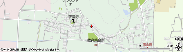 兵庫県多可郡多可町中区東山501周辺の地図