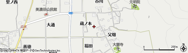 京都府亀岡市旭町（蔵ノ本）周辺の地図