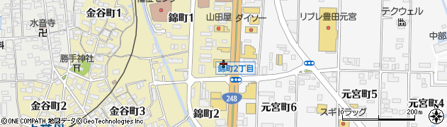 洋服の青山豊田錦町店周辺の地図