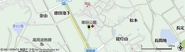 愛知県豊明市沓掛町徳田池下74周辺の地図