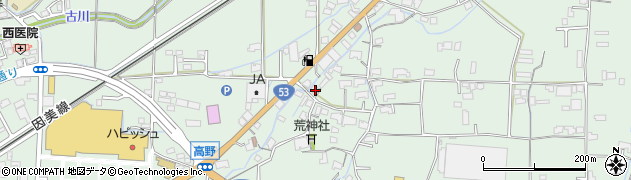 岡山県津山市高野本郷2340周辺の地図