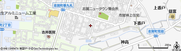 愛知県豊田市志賀町（高洞）周辺の地図