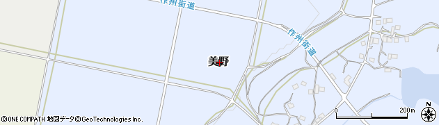 岡山県勝田郡勝央町美野周辺の地図