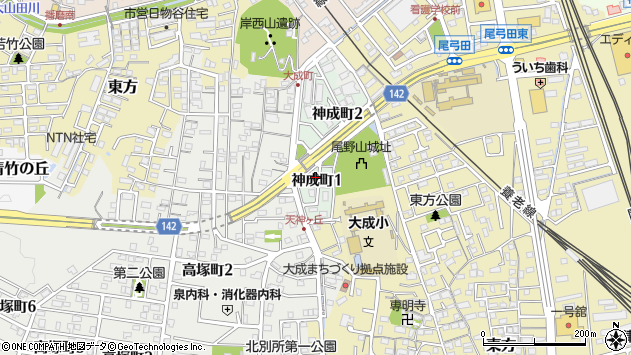 〒511-0866 三重県桑名市神成町の地図