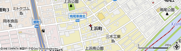 愛知県名古屋市南区上浜町周辺の地図