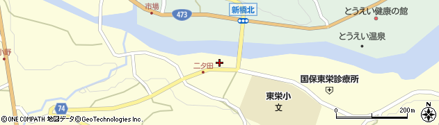 愛知県北設楽郡東栄町本郷二タ田23周辺の地図