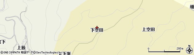 愛知県豊田市坂上町（下空田）周辺の地図