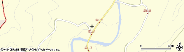 兵庫県宍粟市山崎町塩山618周辺の地図