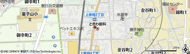 愛知県豊田市上挙母周辺の地図