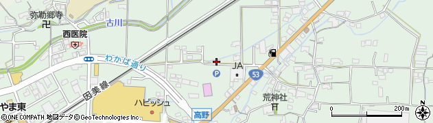 岡山県津山市高野本郷1519周辺の地図