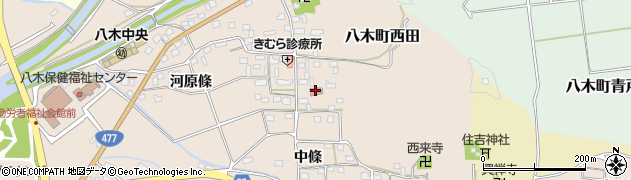 西田自治会周辺の地図