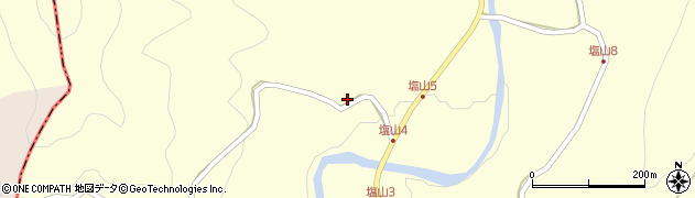 兵庫県宍粟市山崎町塩山514周辺の地図